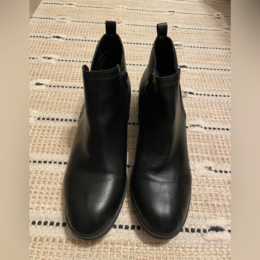 Sun + Stone Black Ankle Boots - Picture 2 of 5